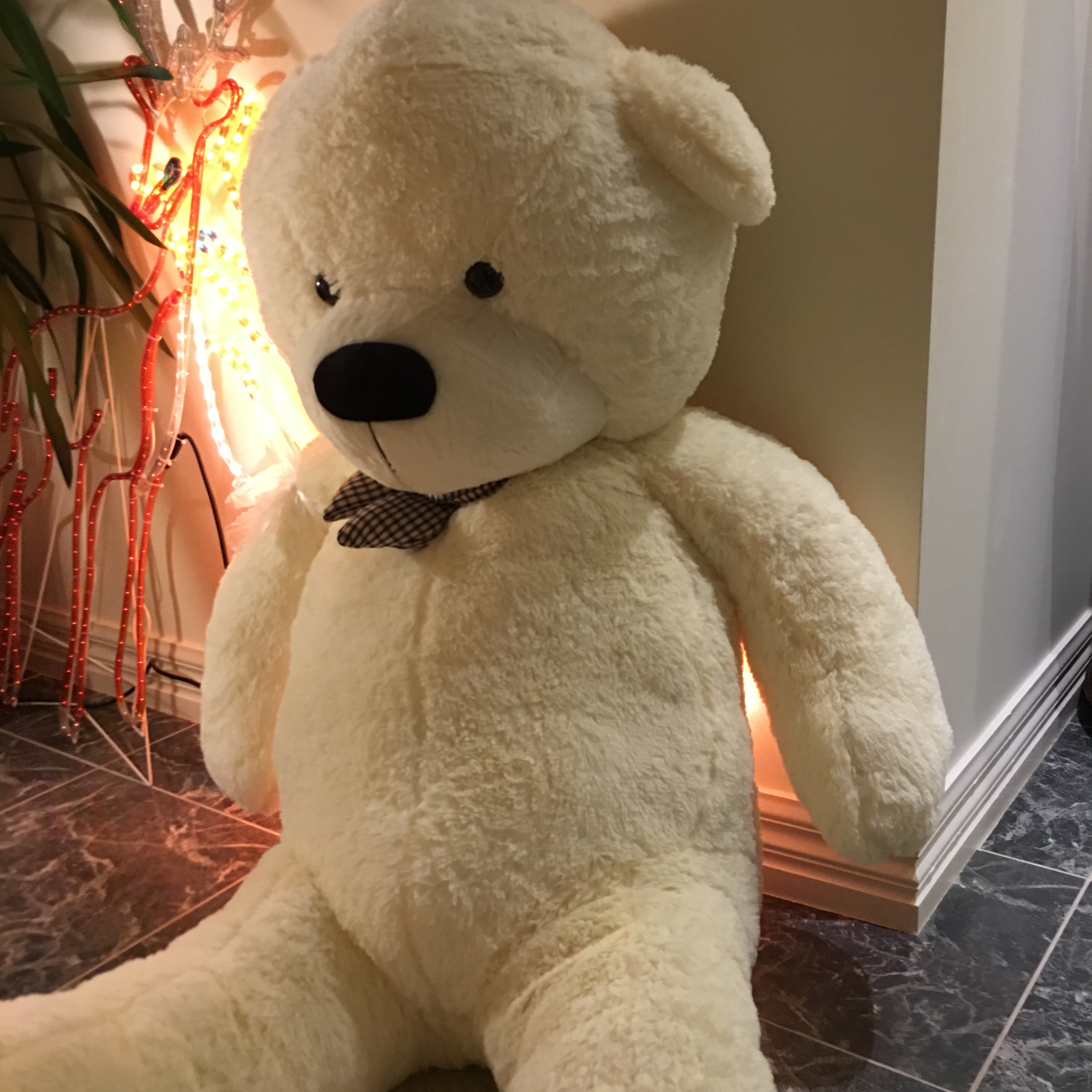 Giant teddy bear 190cms -- white